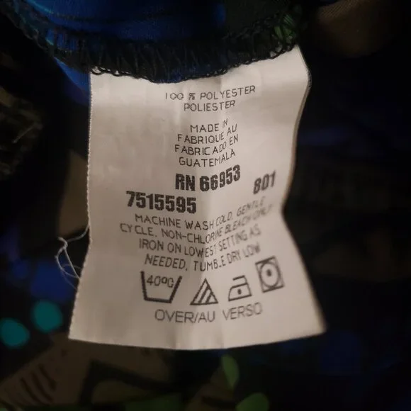 Joan Leslie Vintage Maxi Wrap Skirt 10 Petite Aztec Print Zip Back Boho - Picture 8 of 8